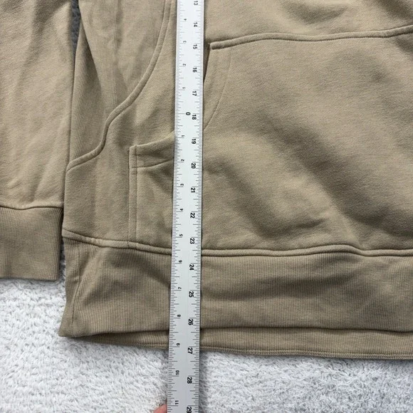 Lululemon Scuba Oversized Half-Zip Funnel Neck Tan Khaki M/L Sweatshirt - Picture 4 of 8